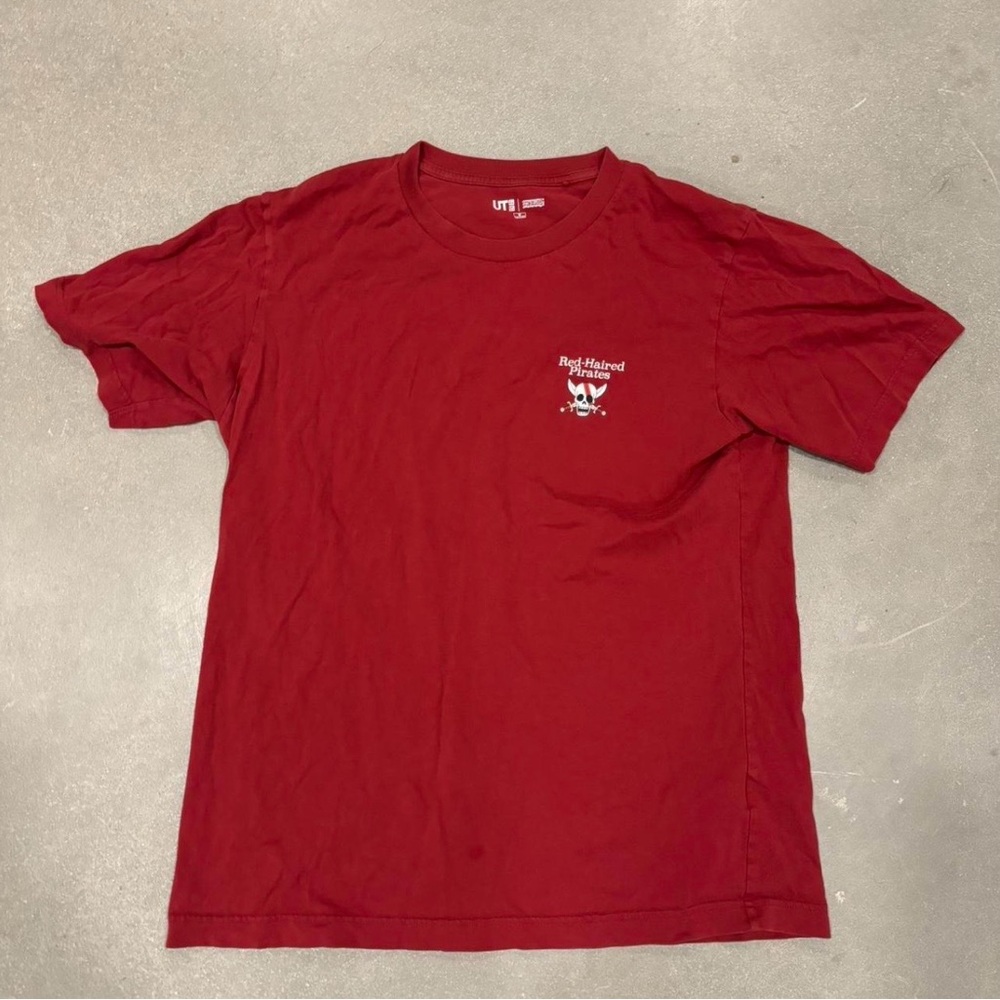 Red Graphic One Piece Red Haired Shanks Men's Uniqlo T-Shirt